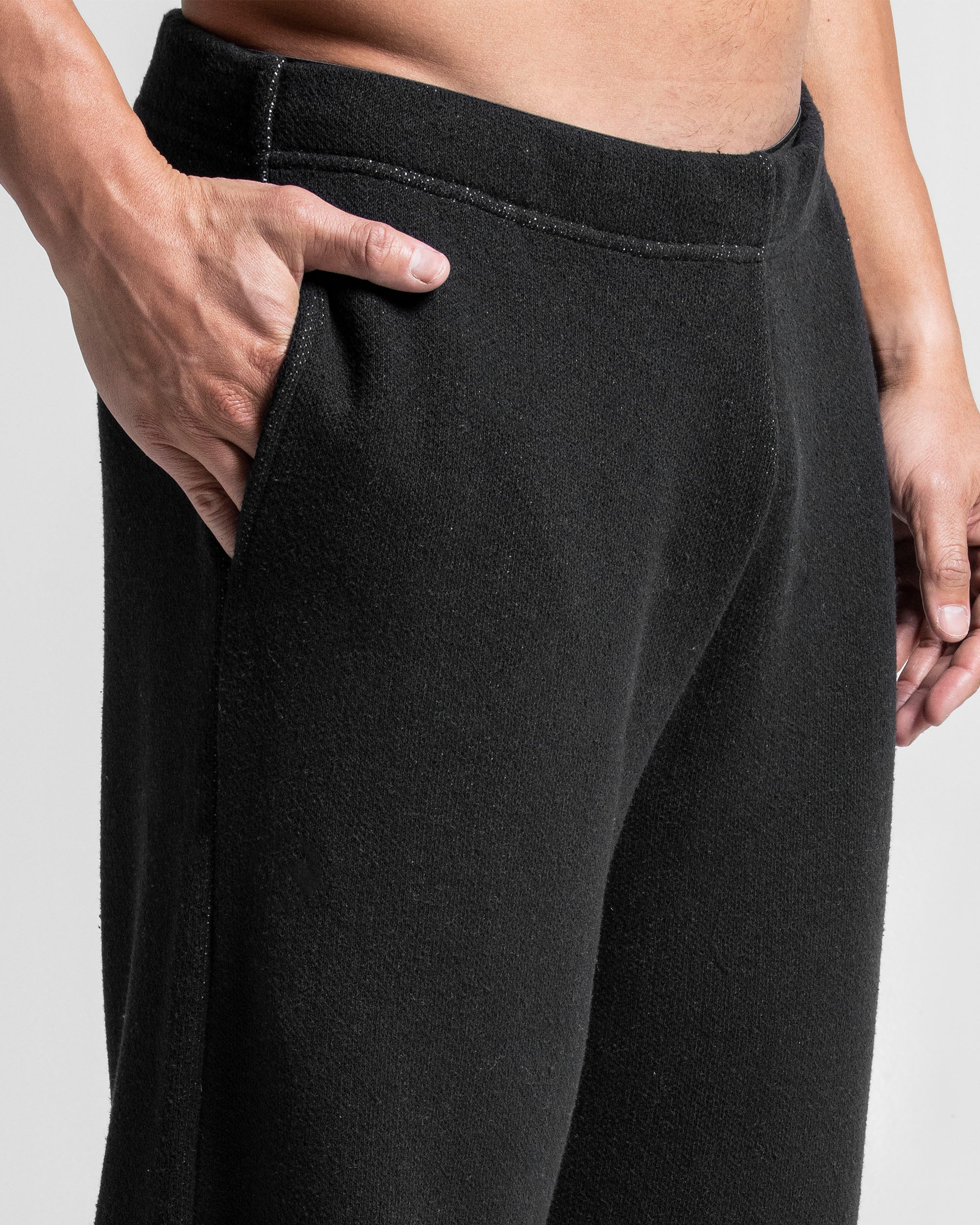 Knit Pant Negro Con Blanco - Image 7