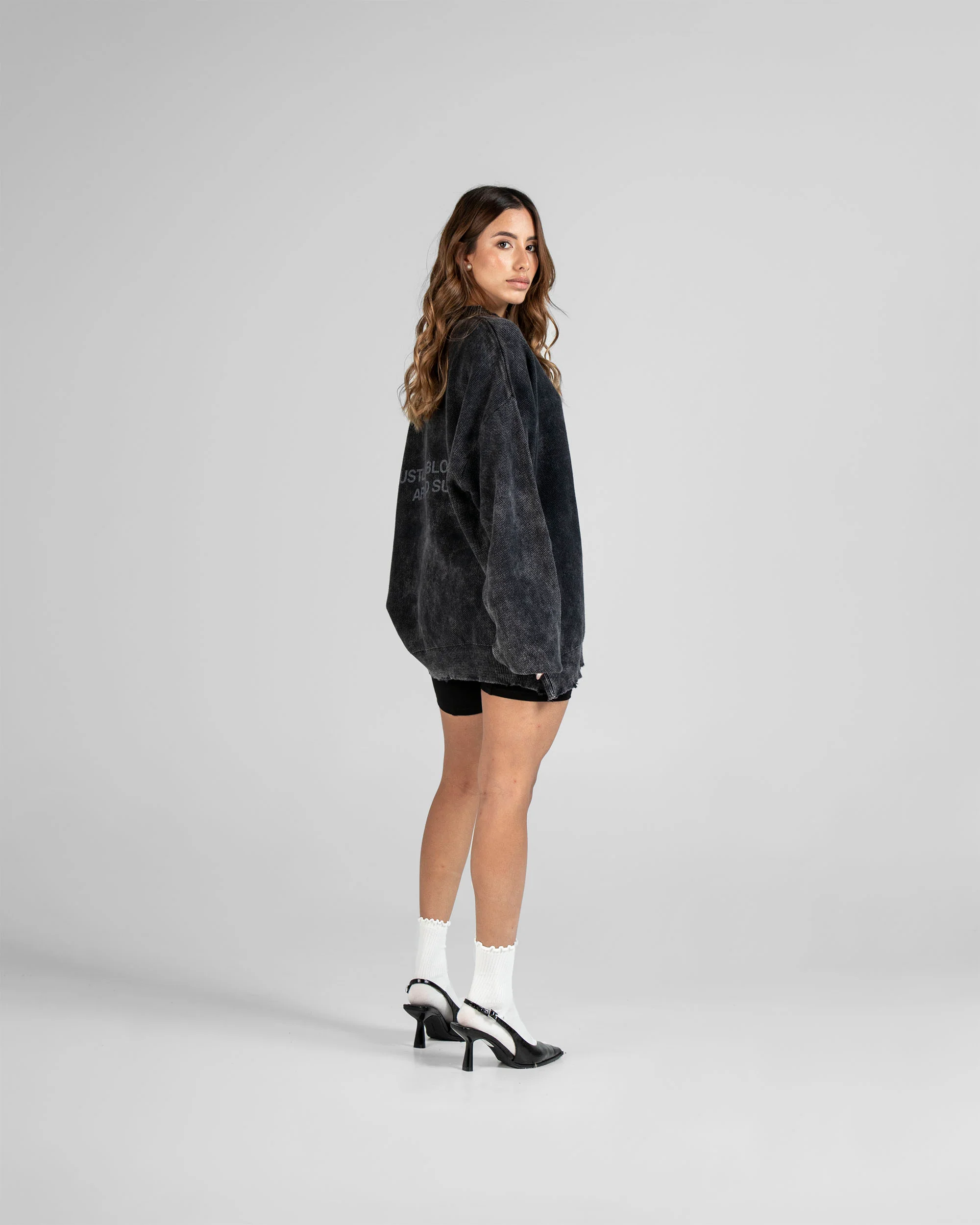 Knit Sweater Negro Unisex - Image 6