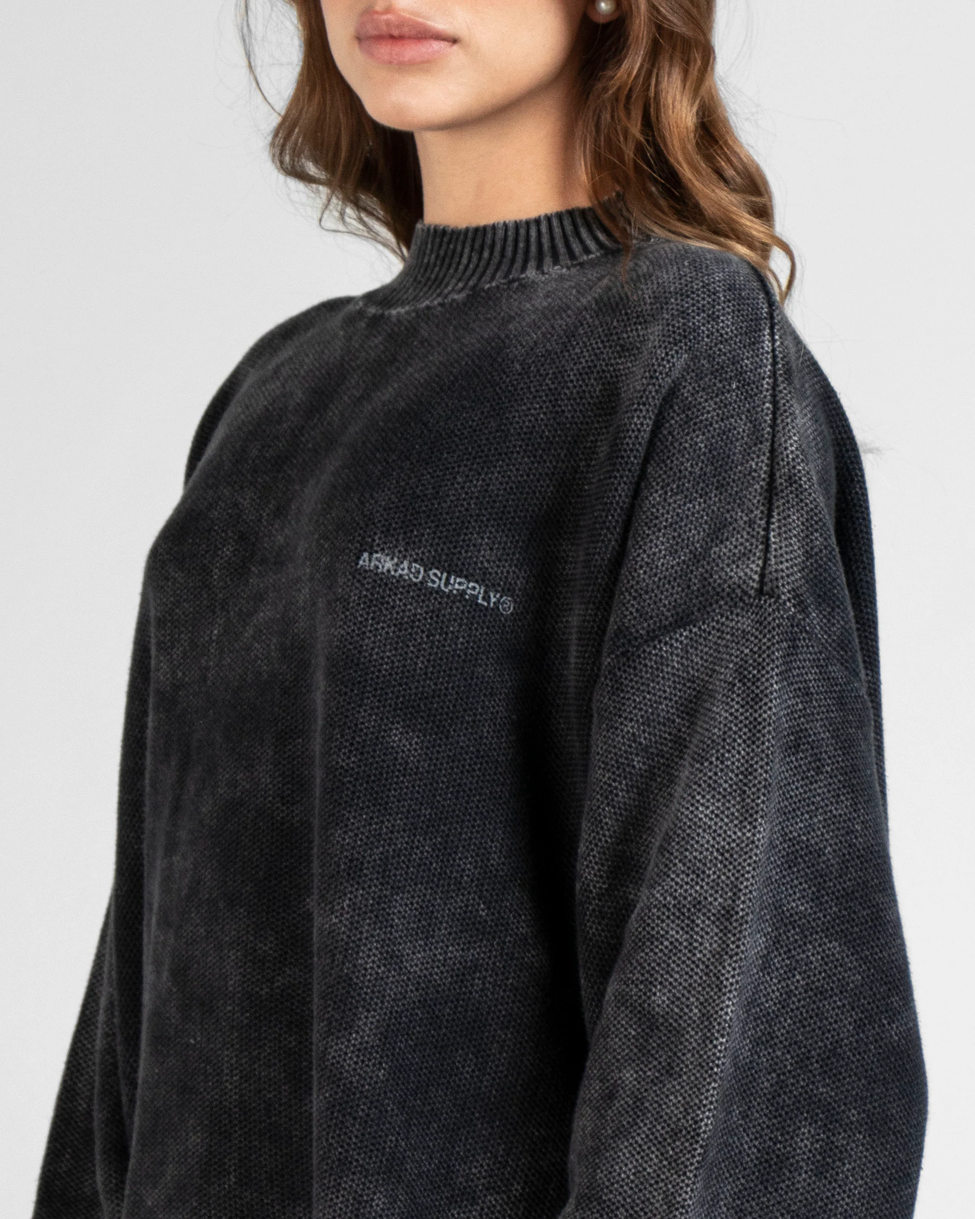 Knit Sweater Negro Unisex - Image 7