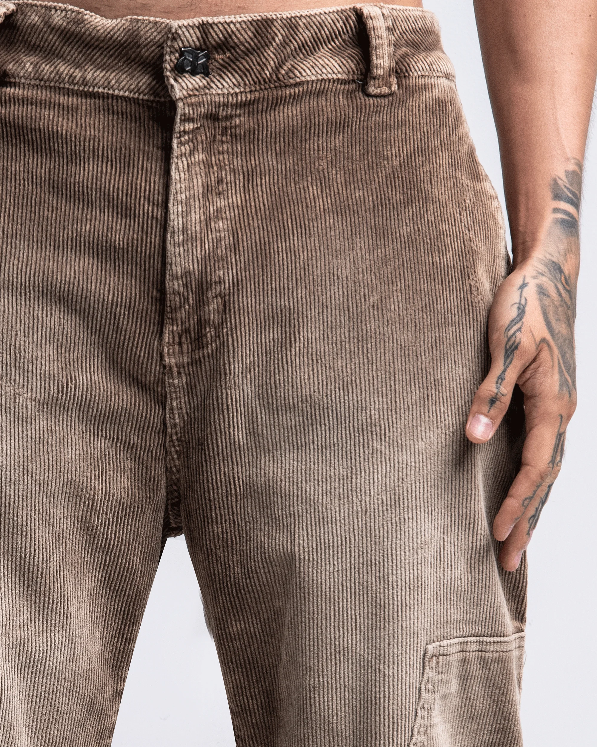 Pantalón Corduroy Acidwash Cafe - Image 9