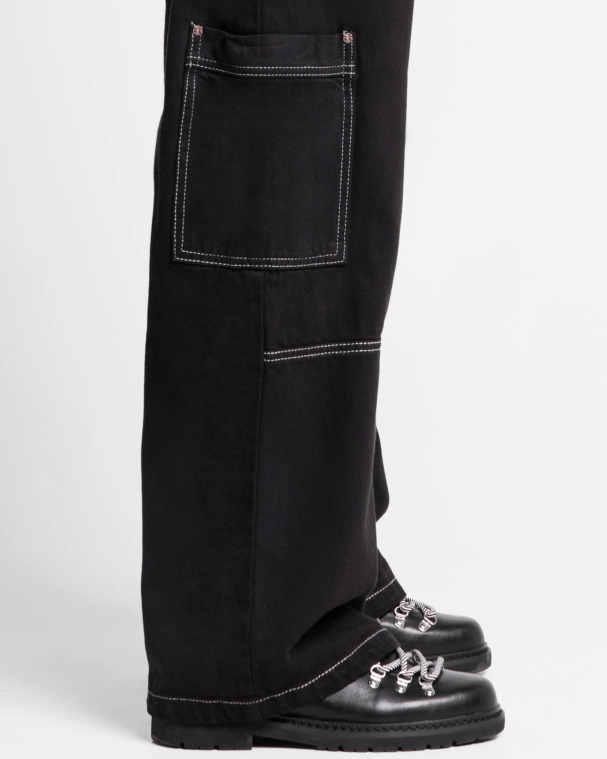 Pantalón Hilos En Contraste Negro - Image 6