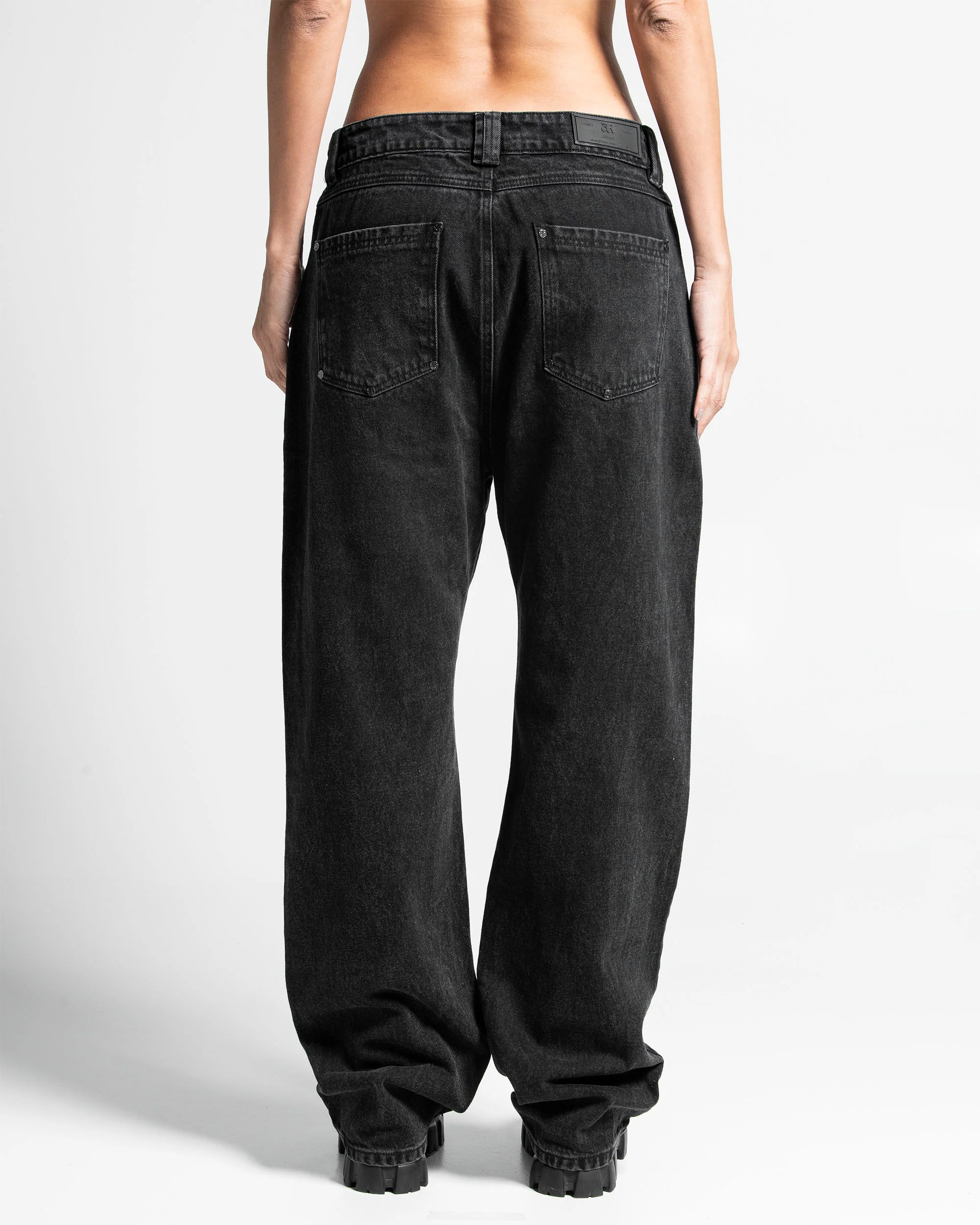 Printed Black Jean - Unisex - Image 3
