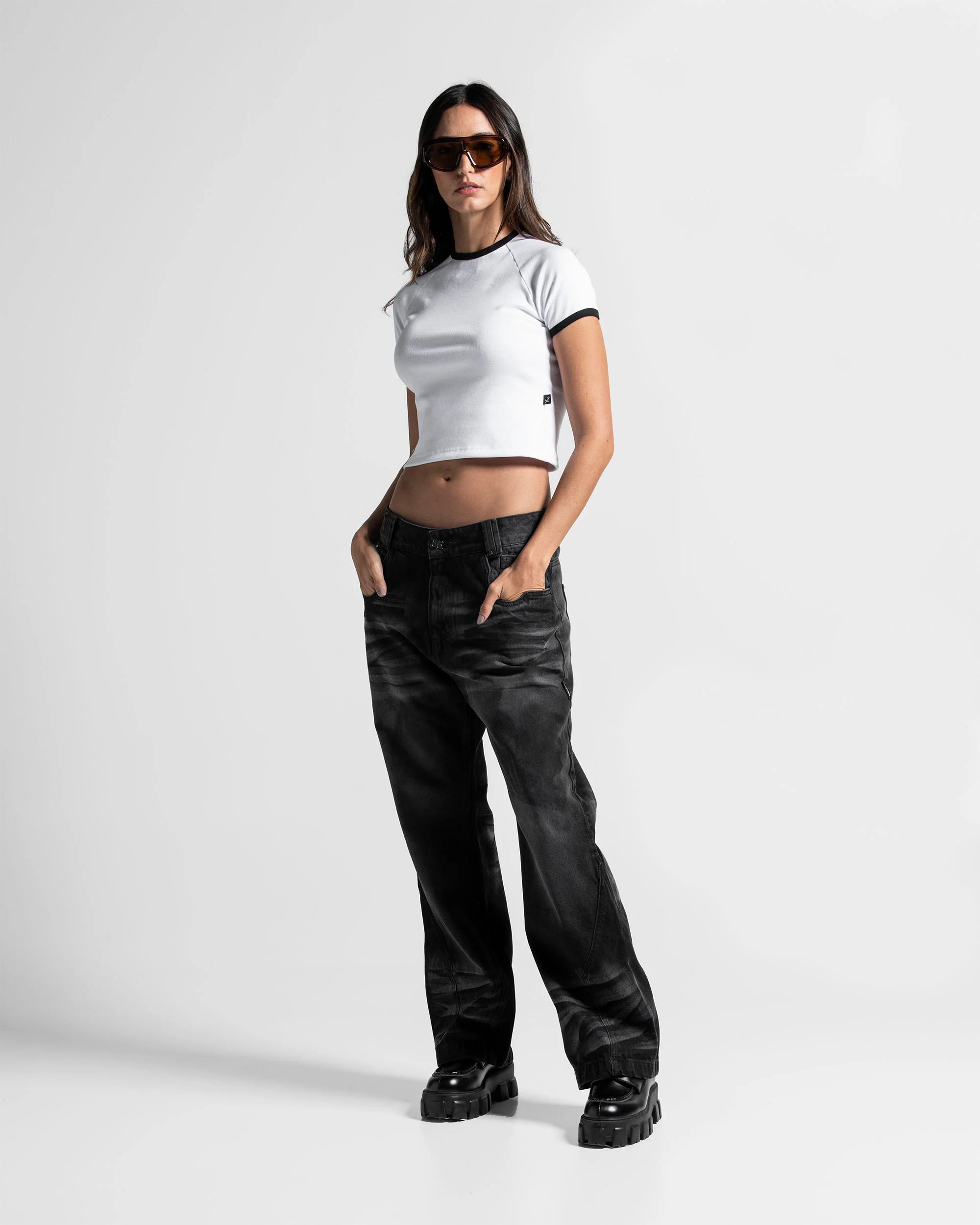Ribbed Baby Tee Blanca - Image 6