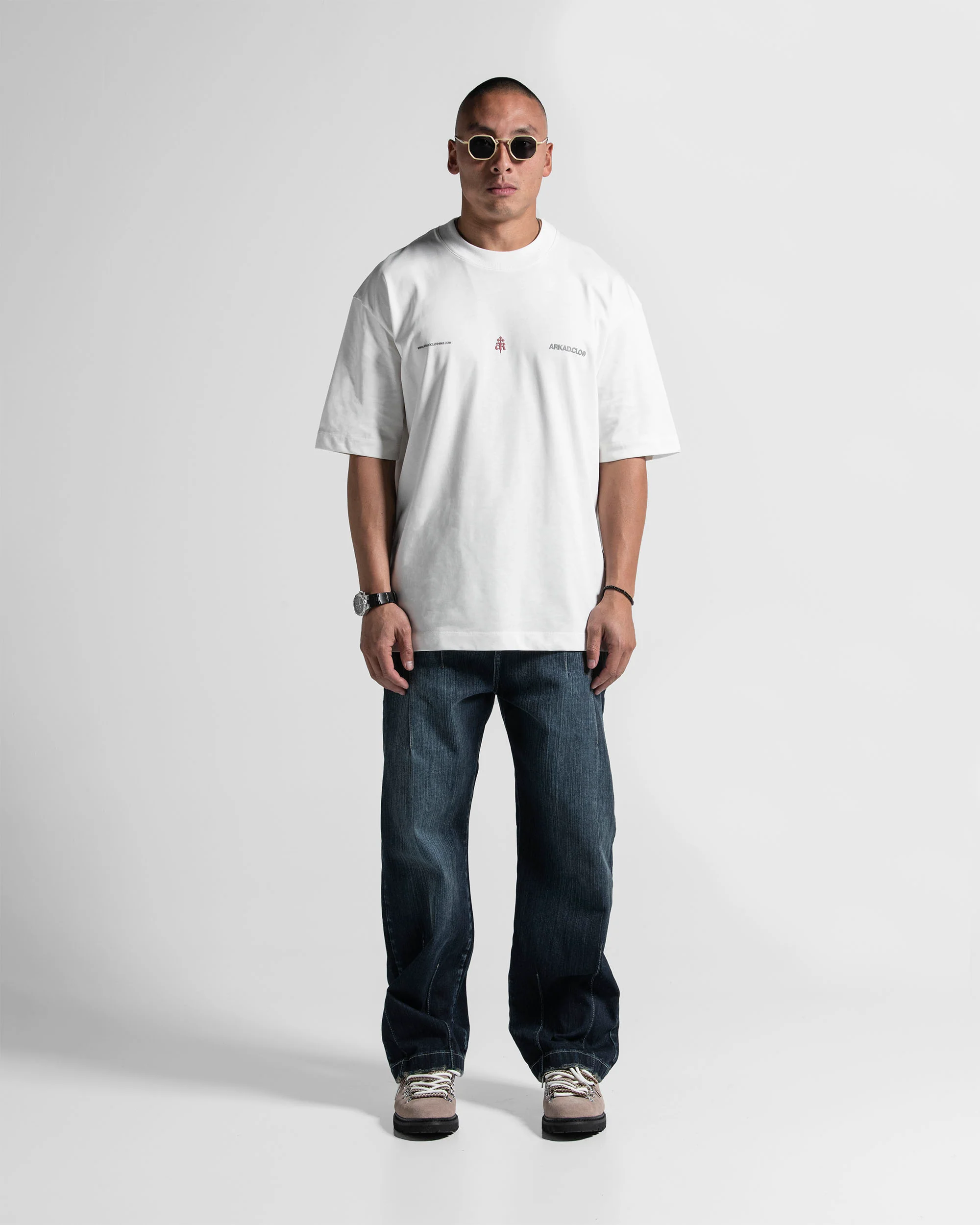 Tshirt Oversize Blanca AK Rojo - Image 5