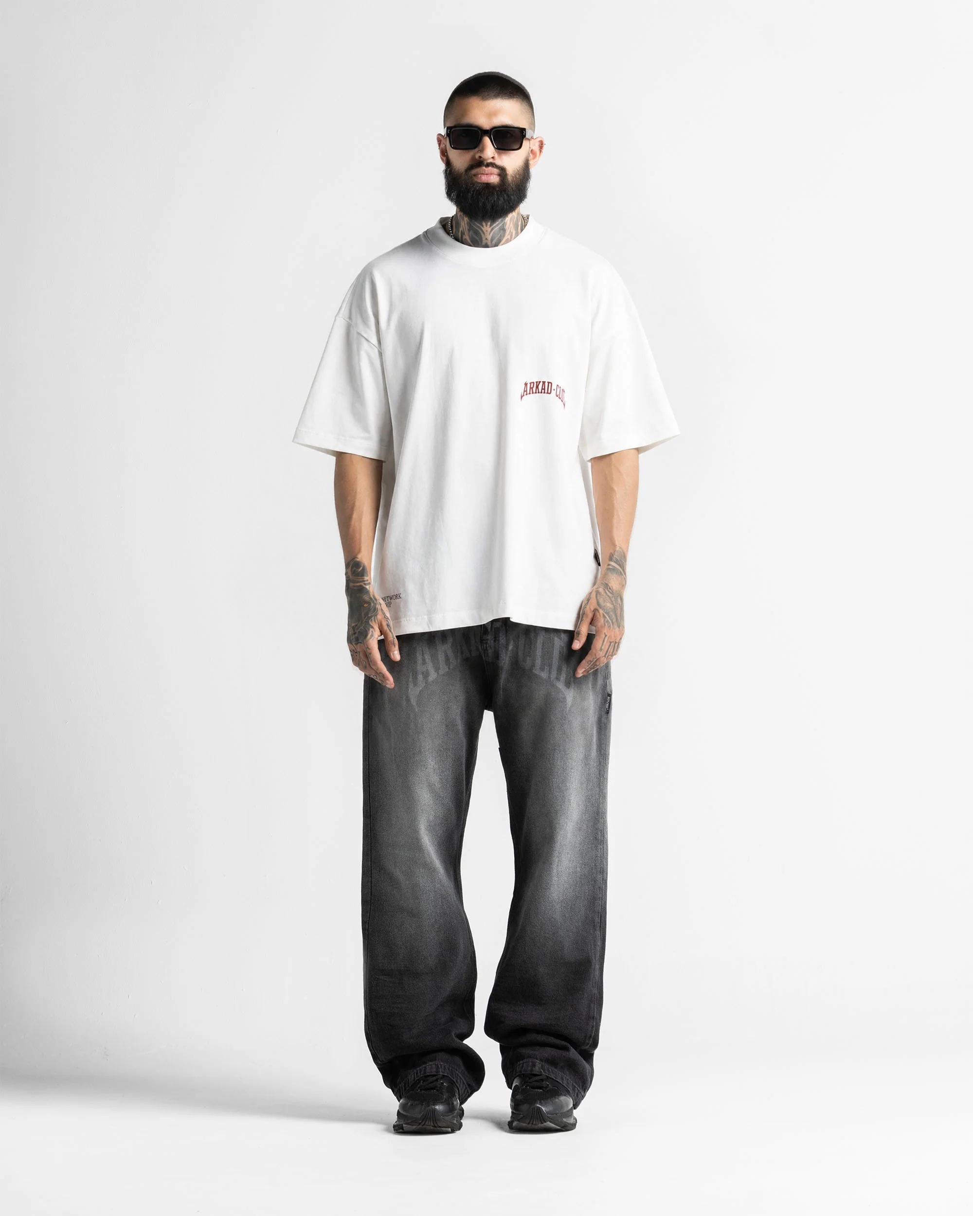 Tshirt Oversize Blanca Arkad Clo Rojo - Image 7