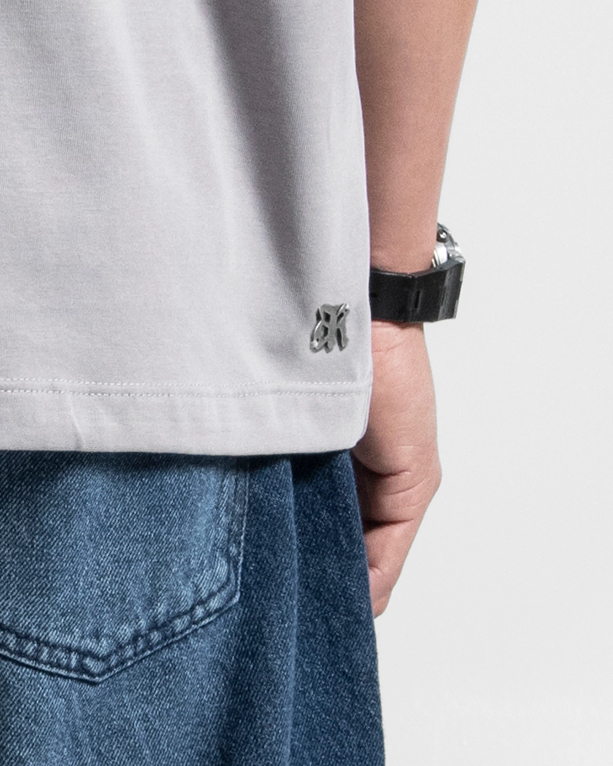 Tshirt Oversize Gris Paper Trail - Image 4