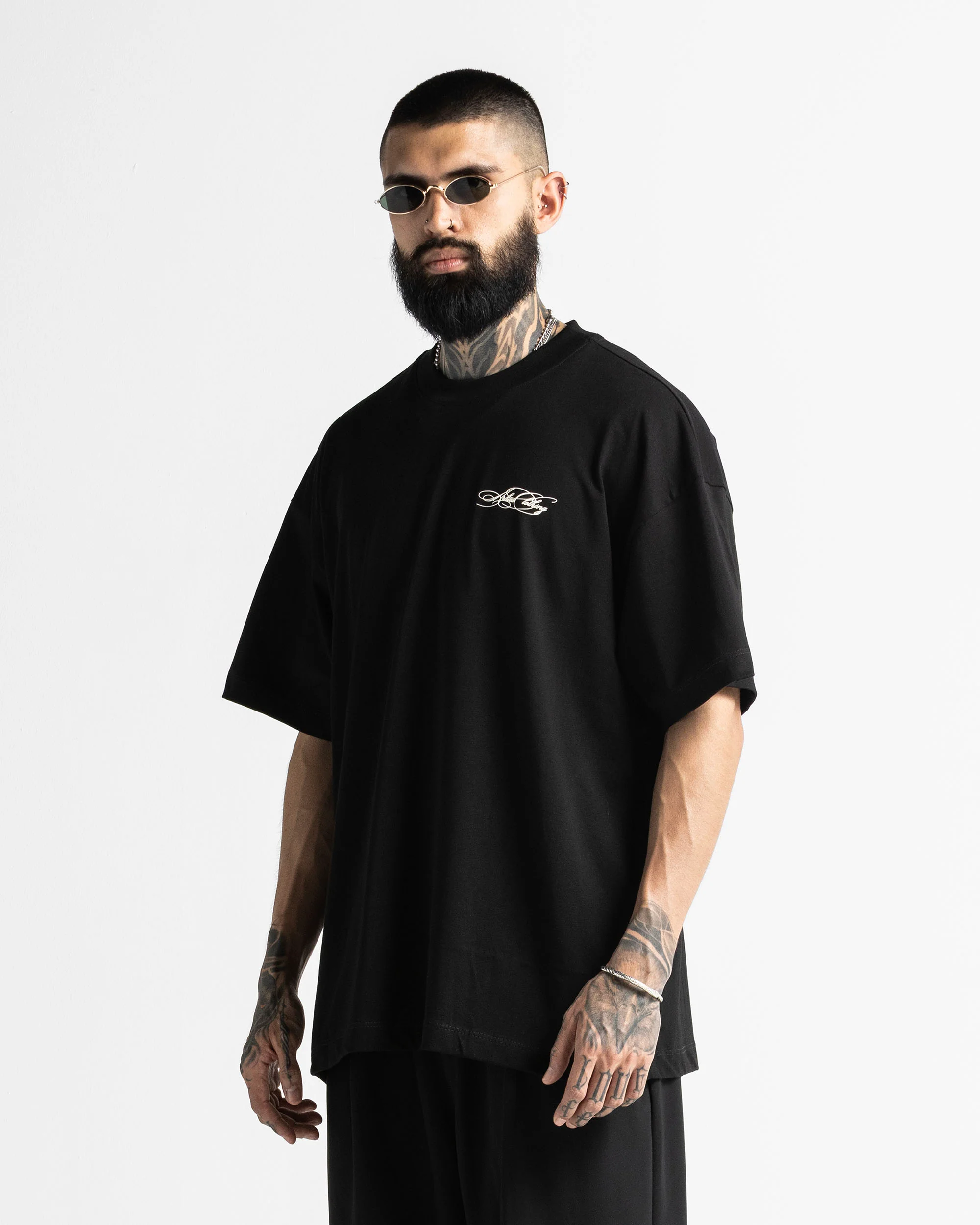 Tshirt Oversize Negra Arkad Clo - Image 3
