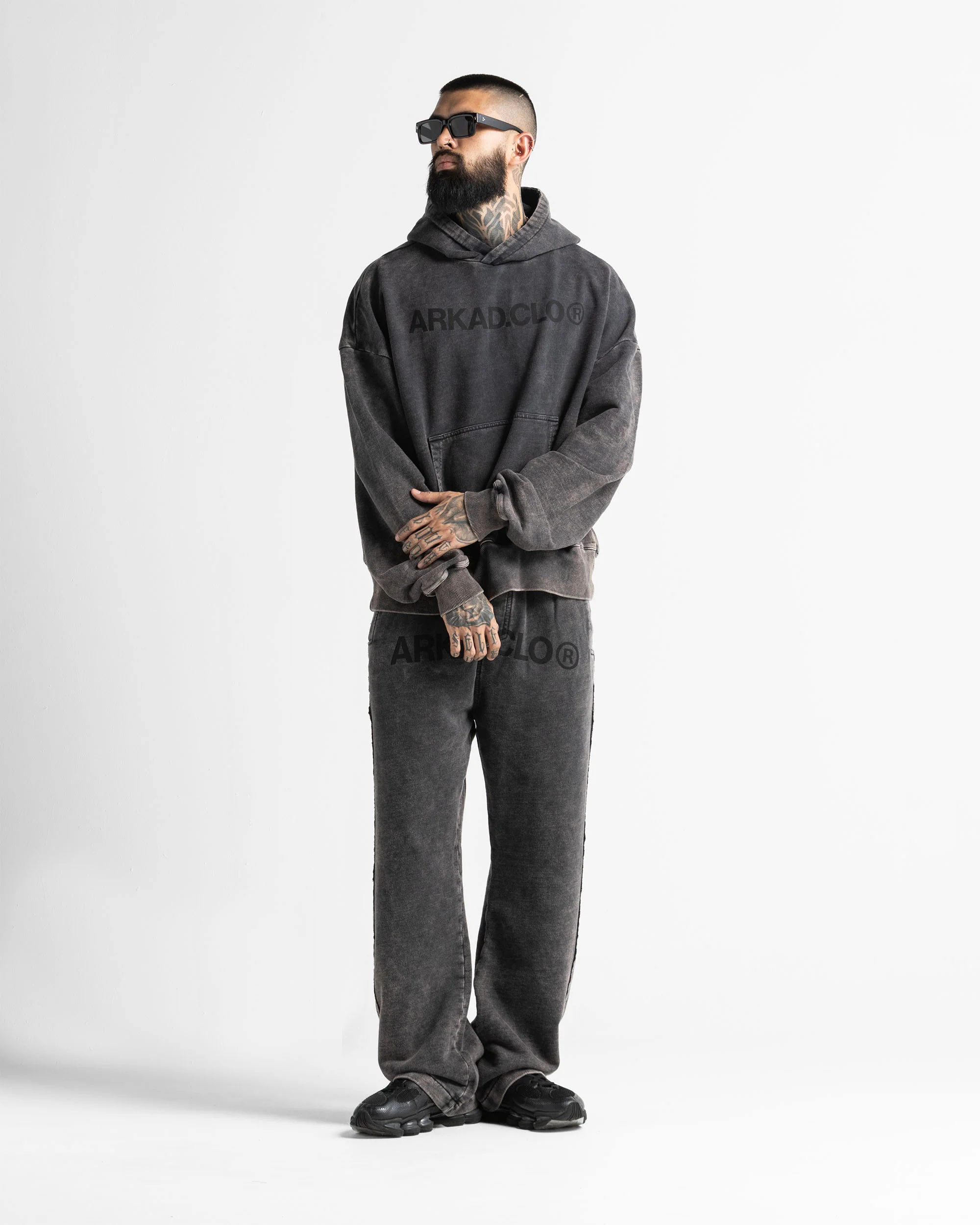 Washed Hoodie Family Negro - Image 4